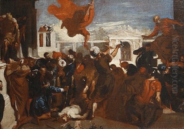 The Miracle Of St Mark Oil Painting by Jacopo Tintoretto (Robusti)
