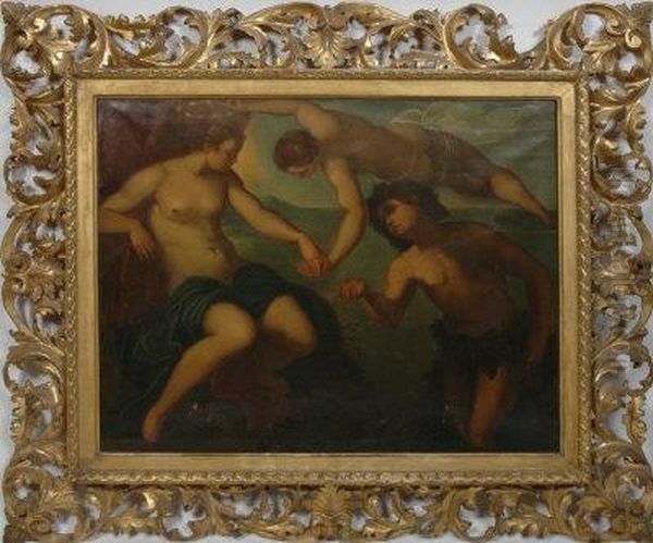 Bacchus And Ariadne. Oil Painting by Jacopo Tintoretto (Robusti)