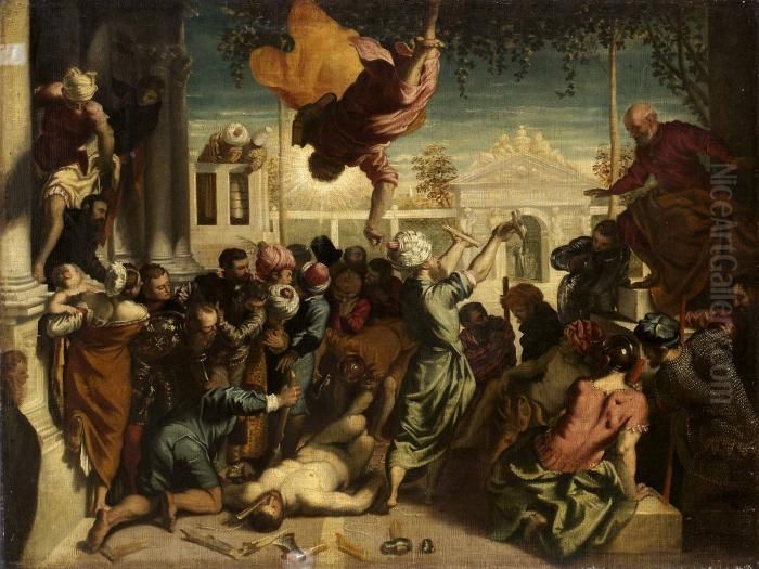 St Oil Painting by Jacopo Tintoretto (Robusti)