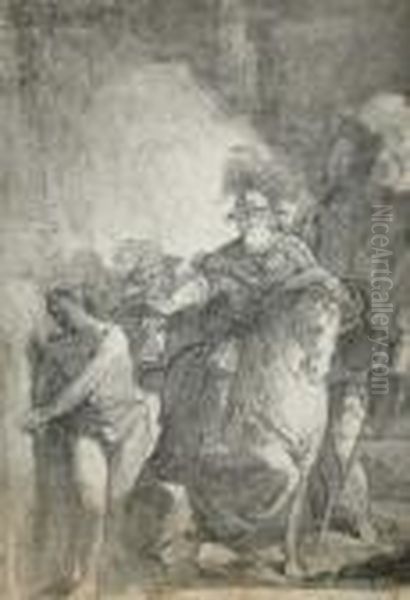 A Ruler On Horseback Oil Painting by Jacopo Tintoretto (Robusti)