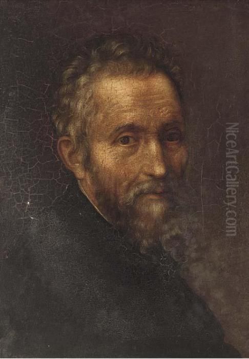Pottrait Of A Gentleman, Bust-length Oil Painting by Jacopo Tintoretto (Robusti)