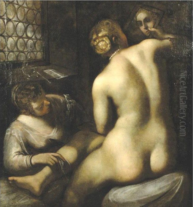 Toilet Of Venus Oil Painting by Jacopo Tintoretto (Robusti)