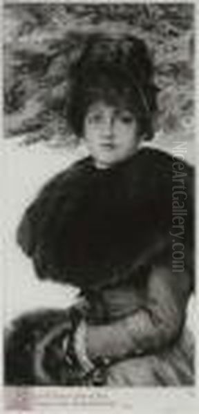 Promenade Dans La Neige (wentworth 48) Oil Painting by James Jacques Joseph Tissot