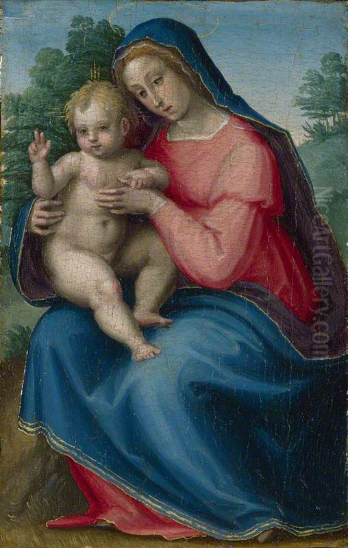 The Madonna and Child Oil Painting by Giovanni Antonio Sogliani