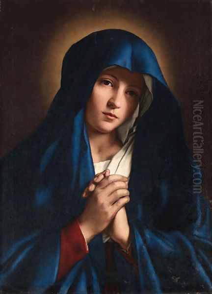 The Madonna at prayer 4 Oil Painting by Giovanni Battiata Salvi, Il Sassoferrato