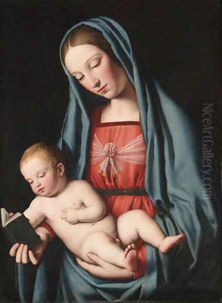 The Madonna and Child, after Raphael Oil Painting by Giovanni Battiata Salvi, Il Sassoferrato