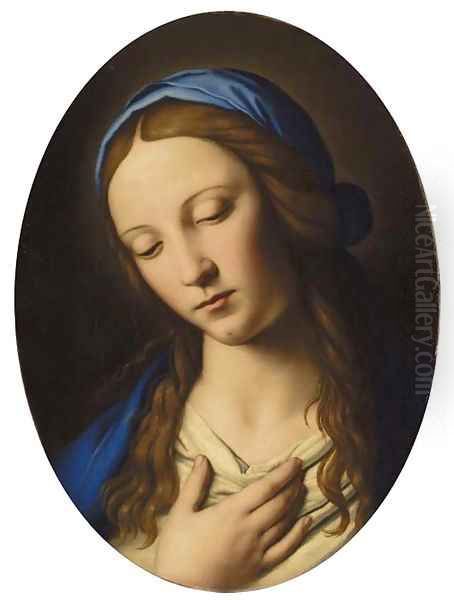 The Madonna Oil Painting by Giovanni Battiata Salvi, Il Sassoferrato