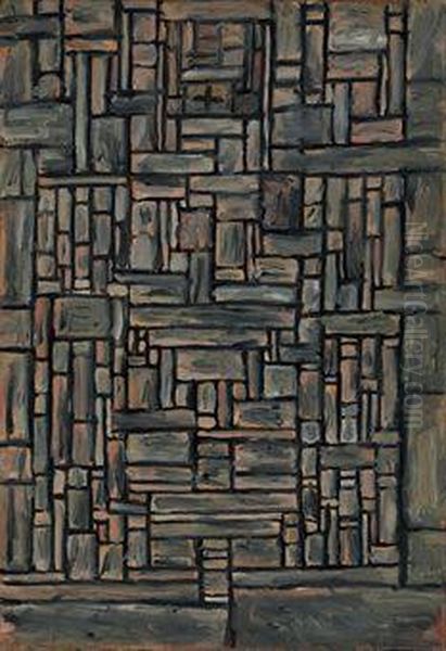 Construccion Infinito Oil Painting by Joaquin Torres-Garcia