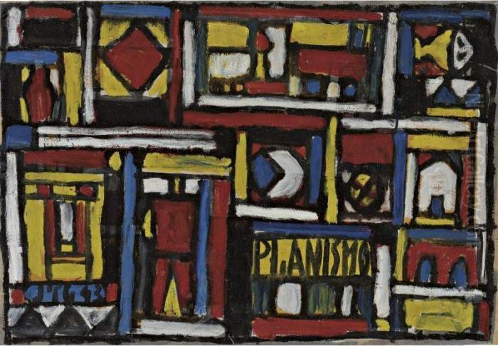 Planismo Oil Painting by Joaquin Torres-Garcia