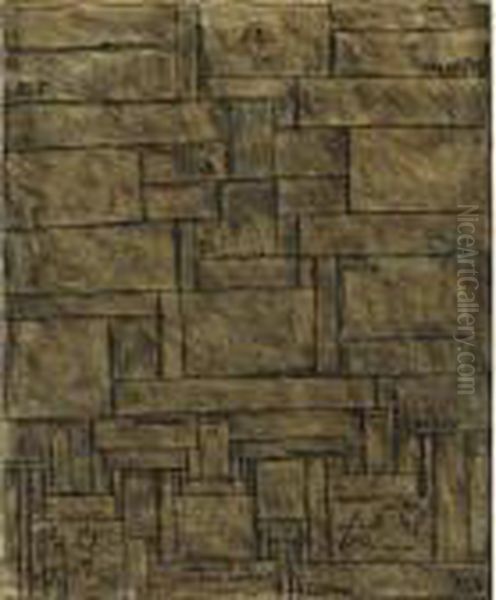 Tradicion Del Hombre Abstracto Oil Painting by Joaquin Torres-Garcia