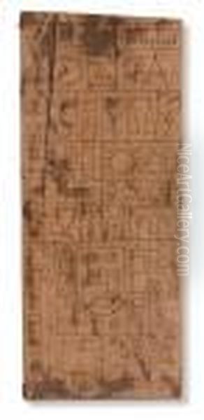 Los Tres Mundos Del Hombre Oil Painting by Joaquin Torres-Garcia