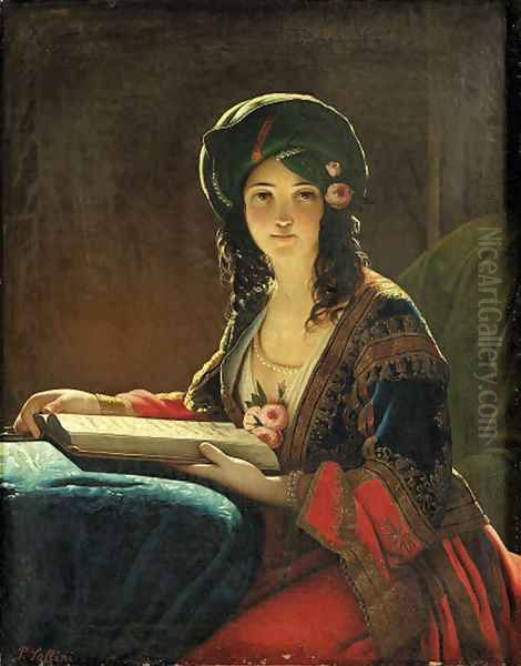 The Oriental Oil Painting by Pietro Saltini