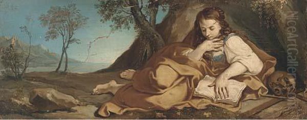 The Penitent Magdalen Oil Painting by Francesco Trevisani