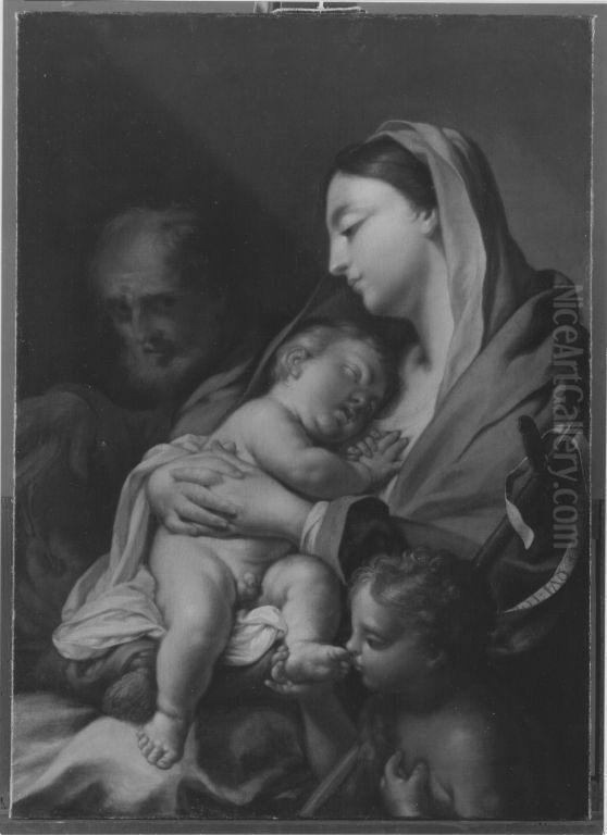 Die Heilige Familie Oil Painting by Francesco Trevisani