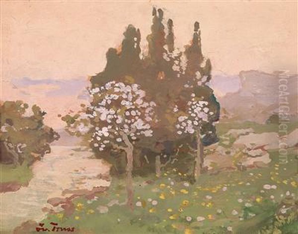 Kleine
Fruhlingslandschaft Oil Painting by Iwan Trusz