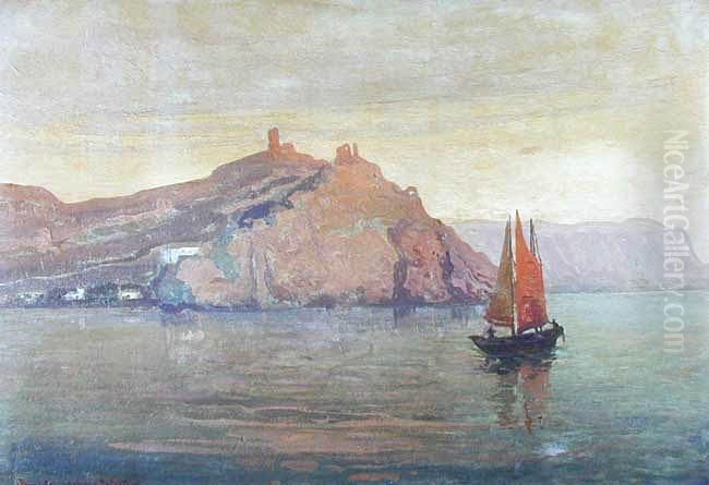 Zamek Oil Painting by Iwan Trusz