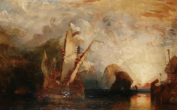 Odysseus Deriding Polyphemus Oil Painting by Joseph Mallord William Turner