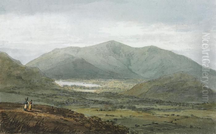 Skiddaw And Bassenthwaite Lake From Newlands, The Lake District,cumbria Oil Painting by Joseph Mallord William Turner