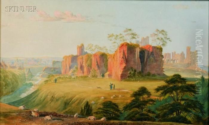 Caerphilly Castle, Wales. Oil Painting by Joseph Mallord William Turner