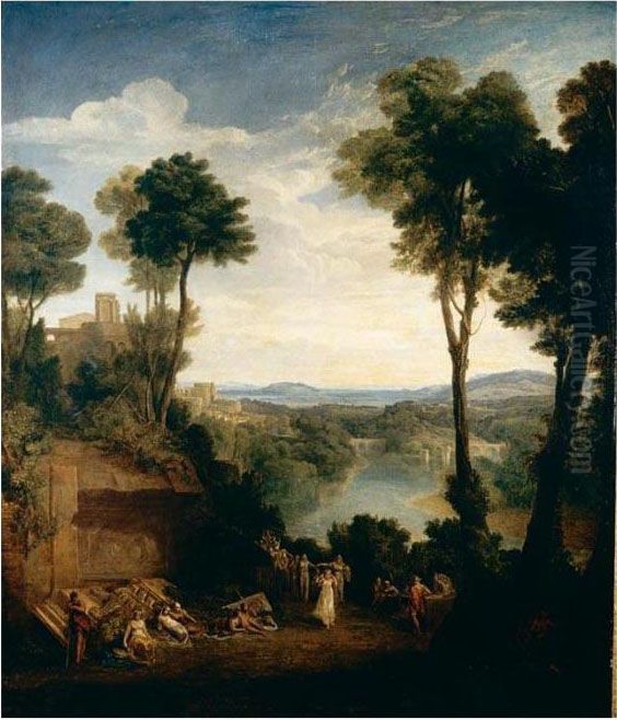 Mercury And Herse Oil Painting by Joseph Mallord William Turner