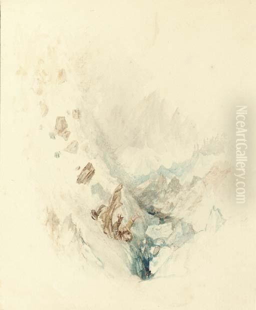 Over The Drance Oil Painting by Joseph Mallord William Turner