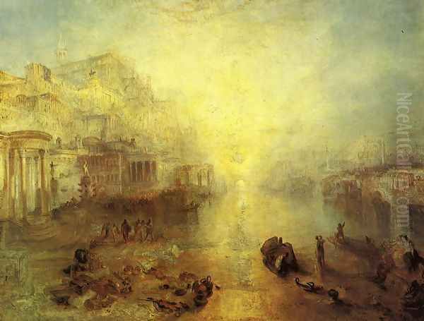 Ancient Italy Ovid Banished From Rome Oil Painting by Joseph Mallord William Turner