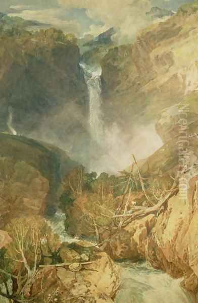 The Great Falls of the Reichenbach, 1804 Oil Painting by Joseph Mallord William Turner