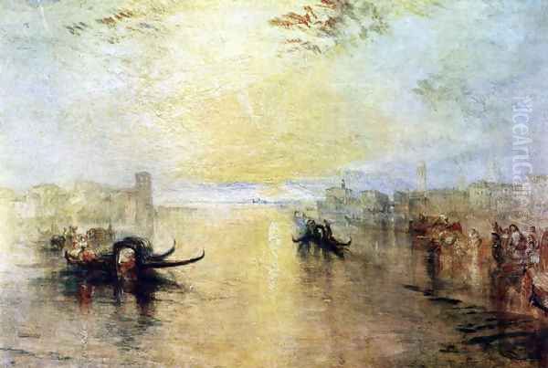 Venice, San Benedetto, view of Fusina Oil Painting by Joseph Mallord William Turner