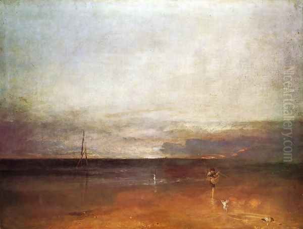 Rocky Bay With Figures Oil Painting by Joseph Mallord William Turner