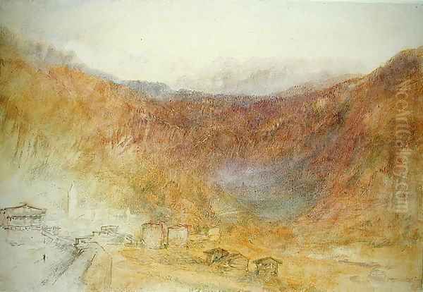 The Brunig Pass from Meiringen, Switzerland Oil Painting by Joseph Mallord William Turner