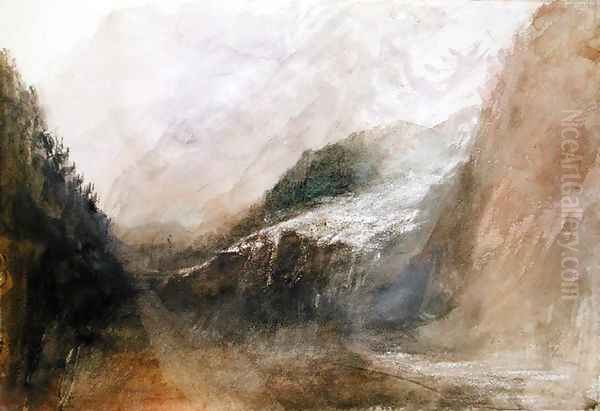 Brenva Glacier, Val dAosta Oil Painting by Joseph Mallord William Turner