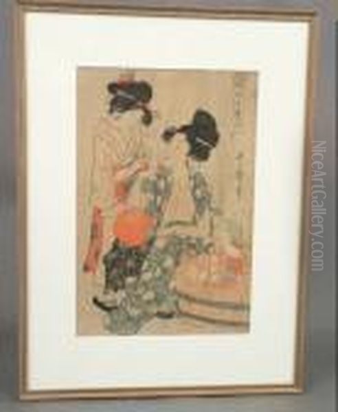 The Seller Las Tmodified This Listing 
Tue Oil Painting by Kitagawa Utamaro