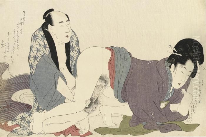From The Series 
Negai No Itoguchi Oil Painting by Kitagawa Utamaro