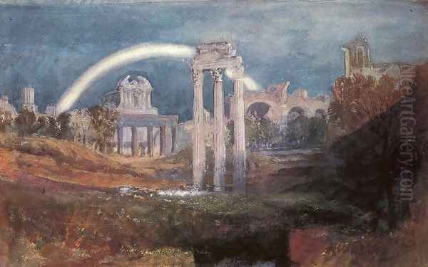 Rome: The Forum with a Rainbow Oil Painting by Joseph Mallord William Turner