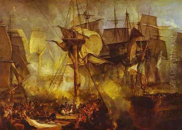 The Battle of Trafalgar Oil Painting by Joseph Mallord William Turner