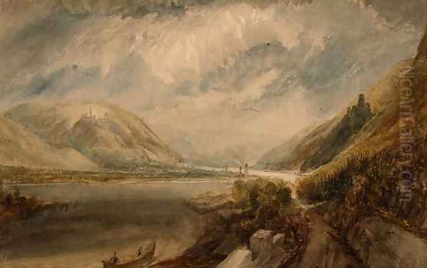 Junction of the Rhine and the Lahn Oil Painting by Joseph Mallord William Turner