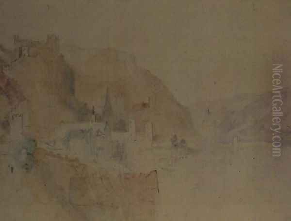 On The Rhine Oil Painting by Joseph Mallord William Turner