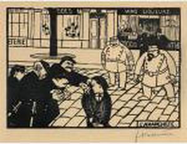 L'anarchiste 
 The Anarchist Oil Painting by Felix Edouard Vallotton