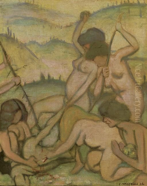 Studie Zum Gemalde 'orphee Depece' Oil Painting by Felix Edouard Vallotton