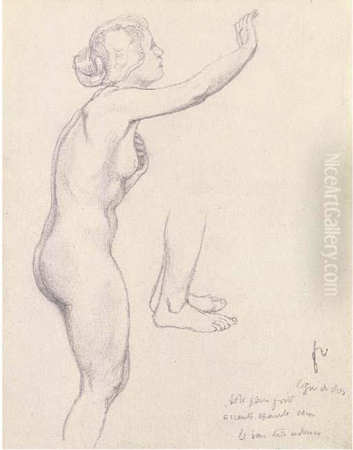 Figurenstudie Zu 'andromede Debout Et Persee' Oil Painting by Felix Edouard Vallotton