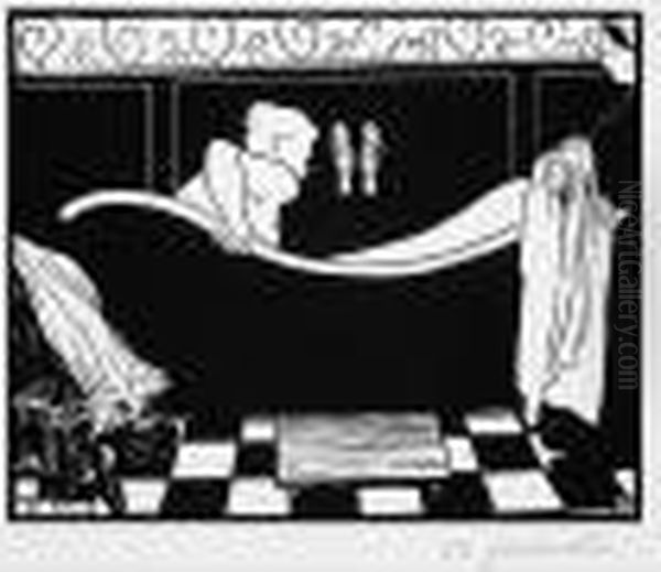 Le Bain (v.g. 148) Oil Painting by Felix Edouard Vallotton