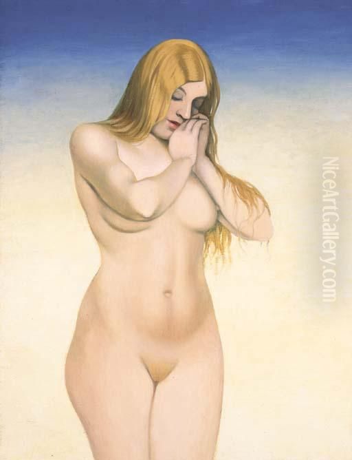 Nu Blond Oil Painting by Felix Edouard Vallotton