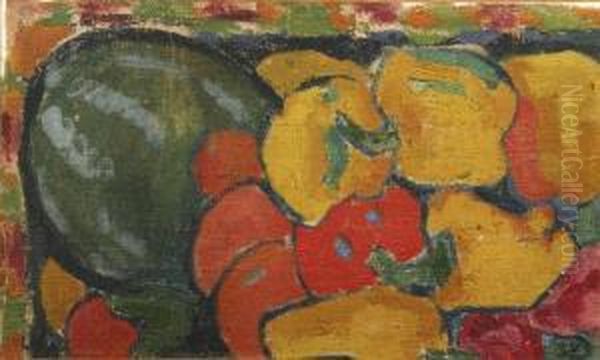 Coloquintes Et Fruits Oil Painting by Louis Valtat