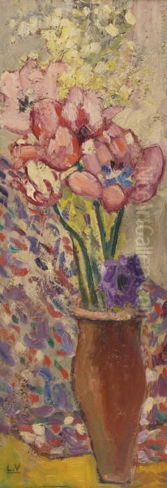 Vase De Coquelicots Oil Painting by Louis Valtat