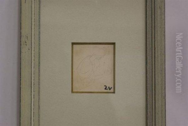 Femme A La Couture Oil Painting by Louis Valtat