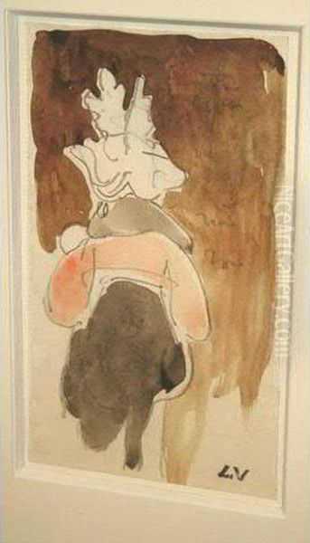 Personnage De Dos Oil Painting by Louis Valtat