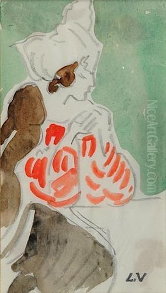 Elegante Oil Painting by Louis Valtat