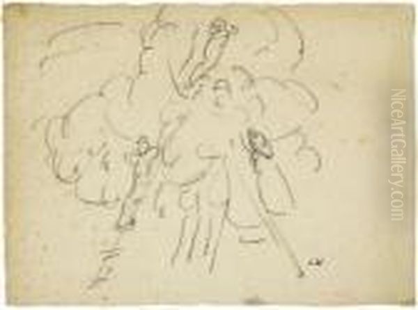 Quatre Dessins Oil Painting by Louis Valtat