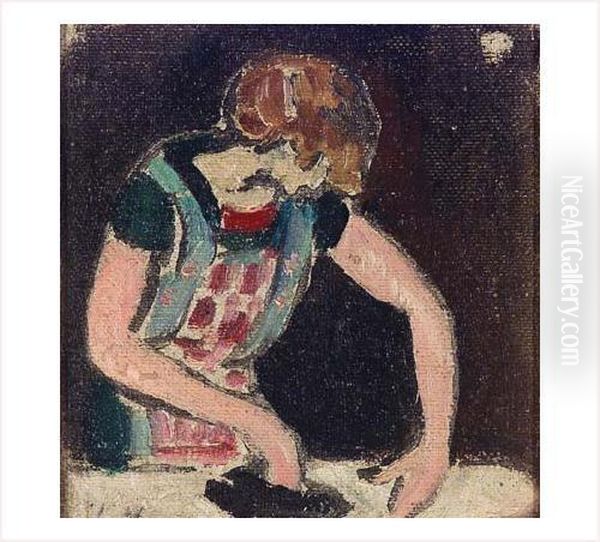 La Repasseuse Oil Painting by Louis Valtat