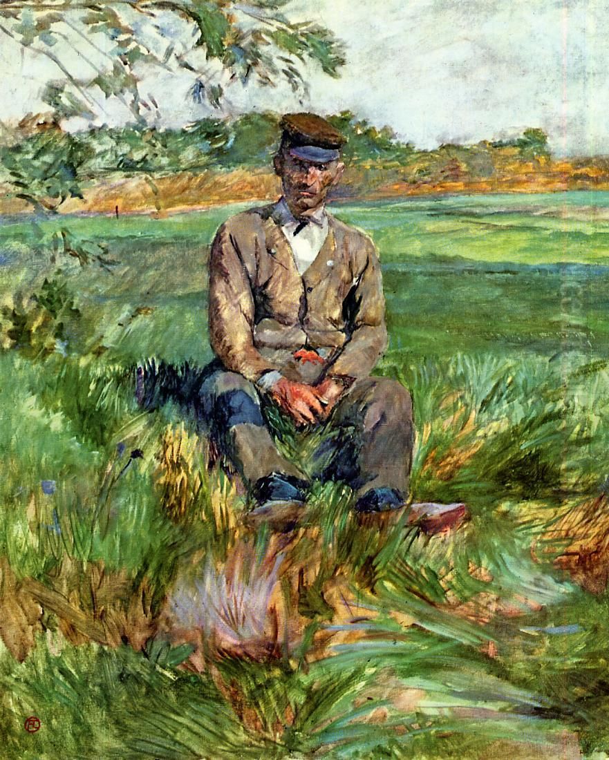 A Laborer At Celeyran Oil Painting by Henri De Toulouse-Lautrec